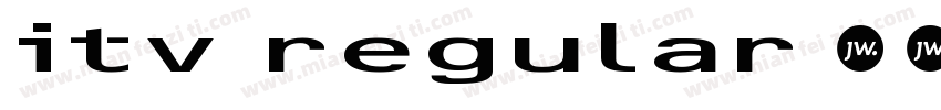 ITV Regular字体转换